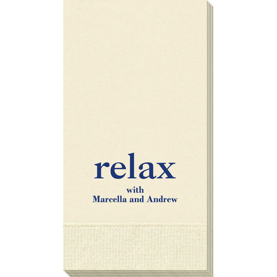 Big Word Relax Guest Towels
